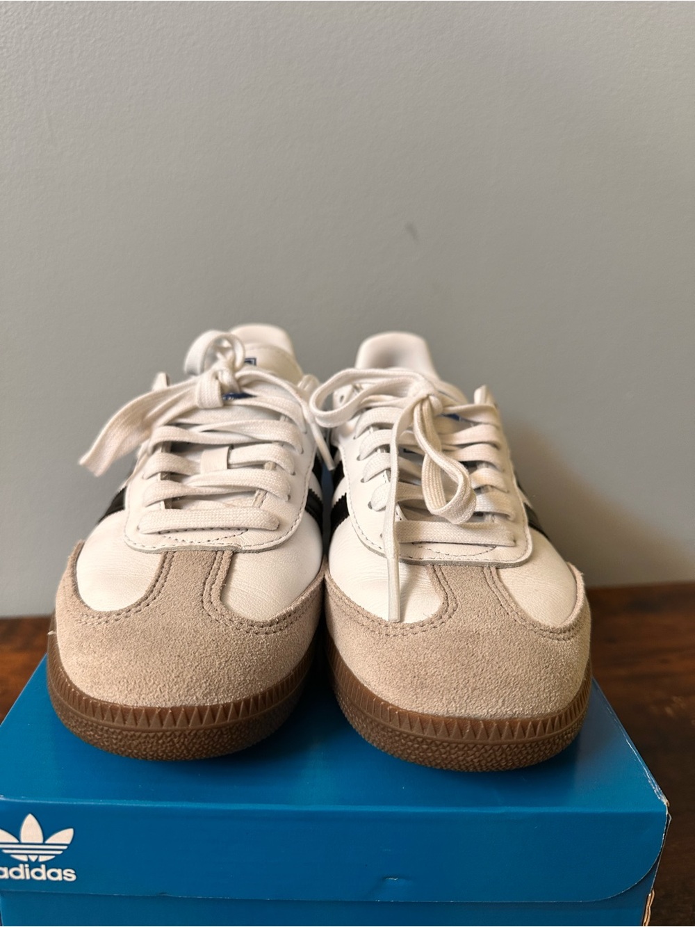 adidas Samba OG Sneakers in White/Black - Picture 6 of 11